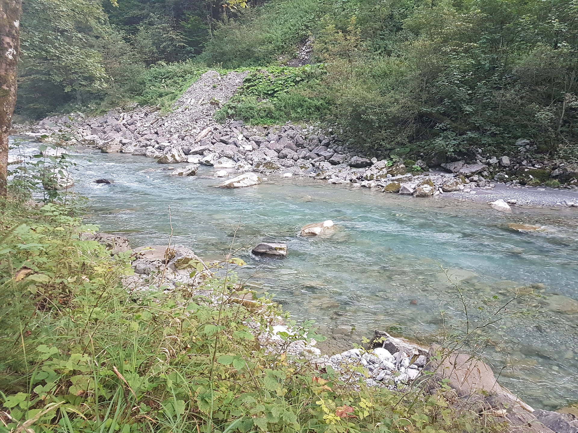 River in the Austrian camp spot