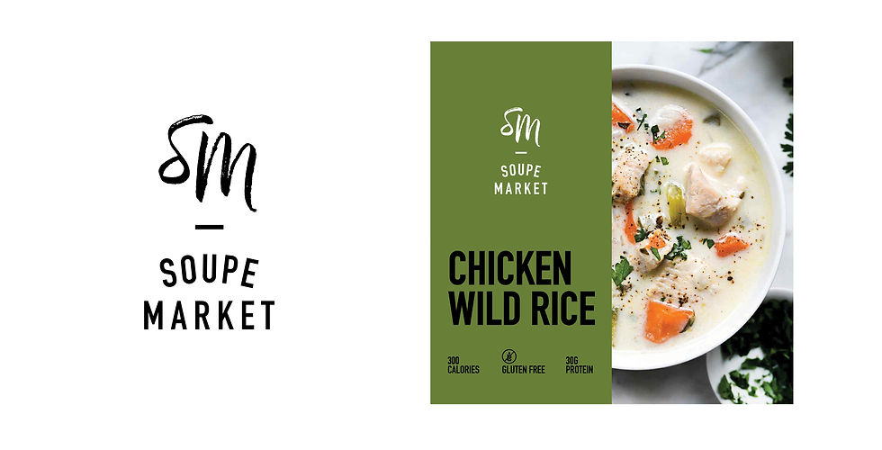 product label design for soup