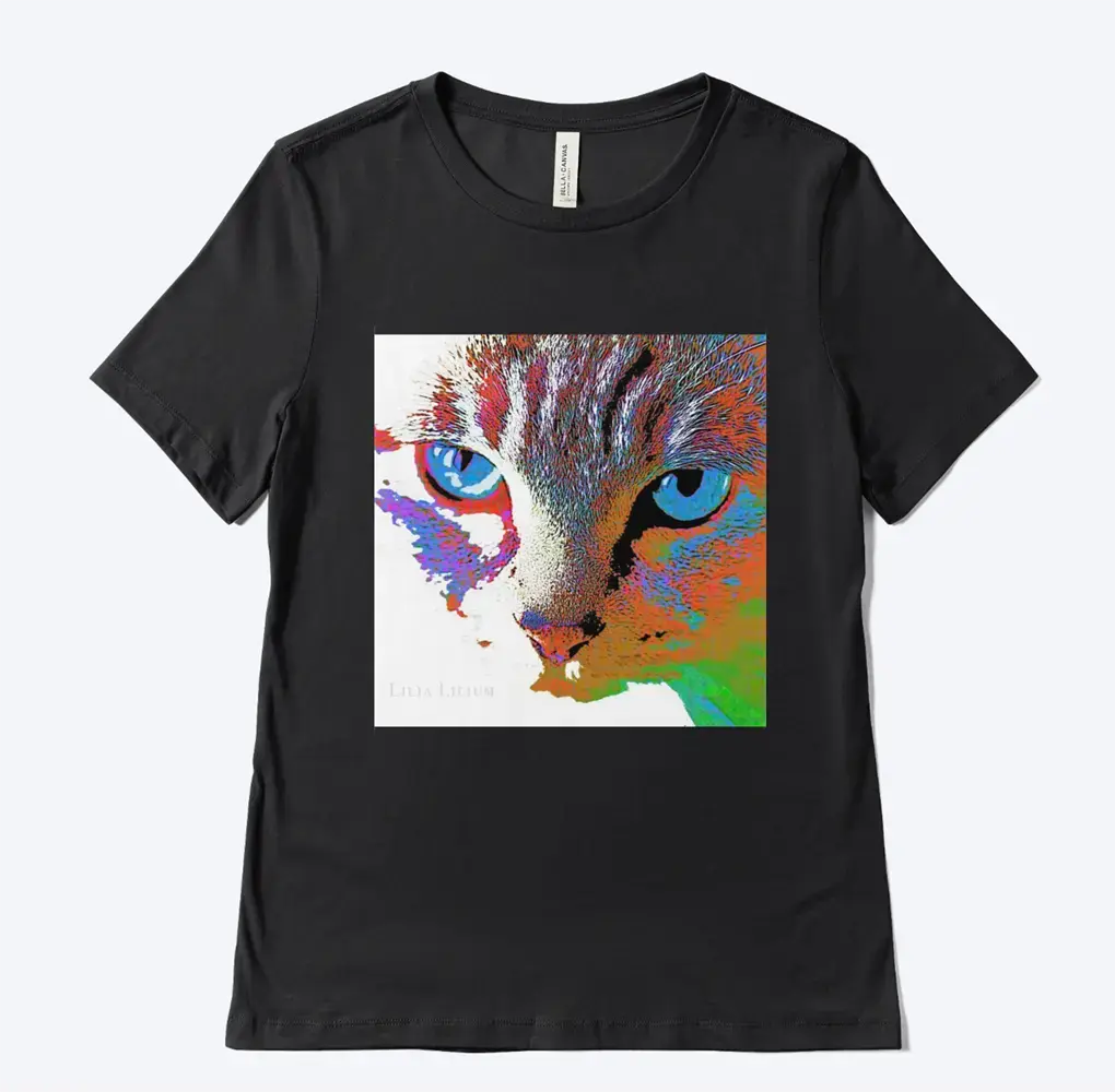 Cat T-shirt Black