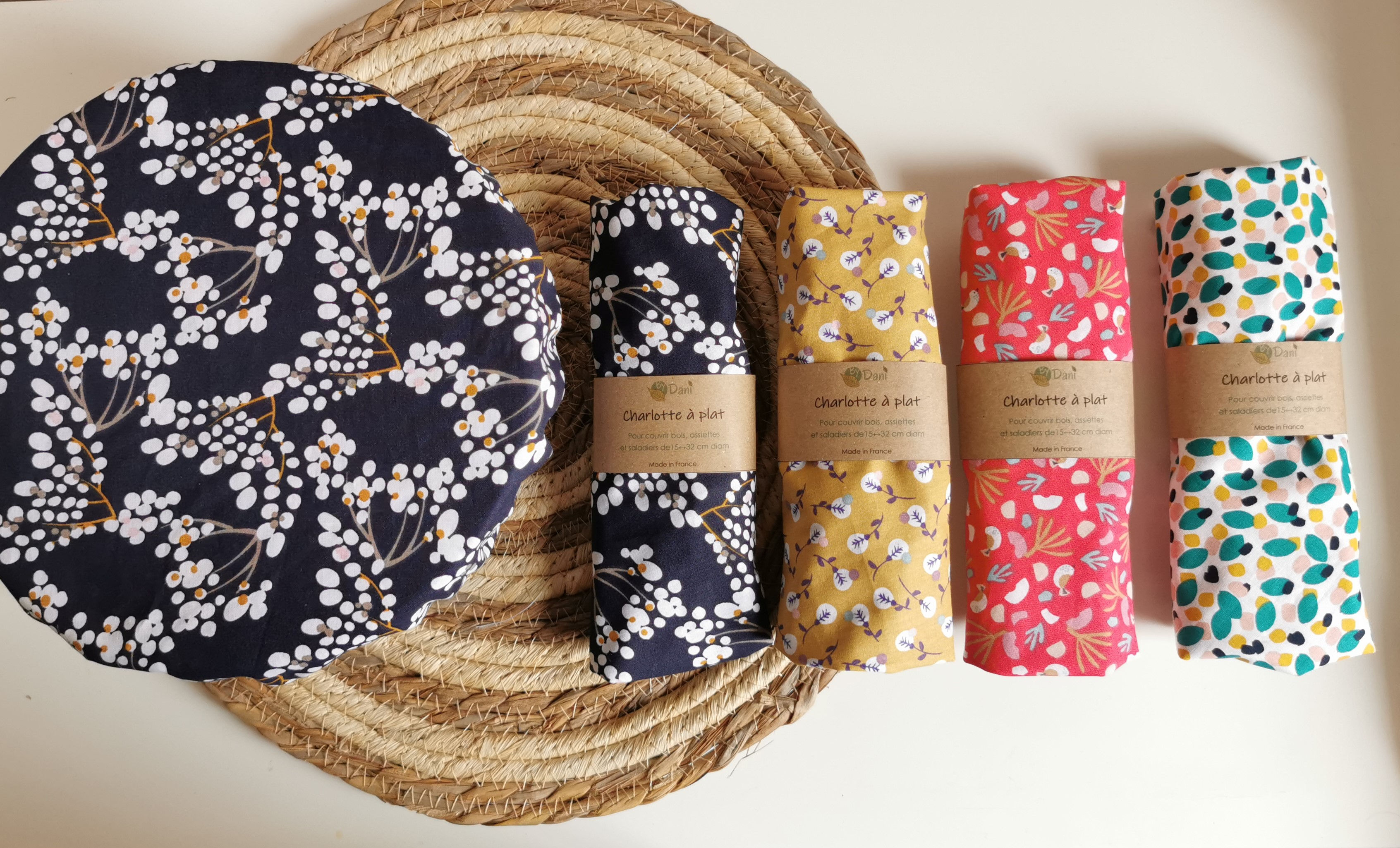 Charlotte couvre-plat 100% coton