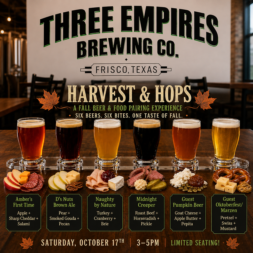 Harvest & Hops: A Fall Beer & Food Pairing