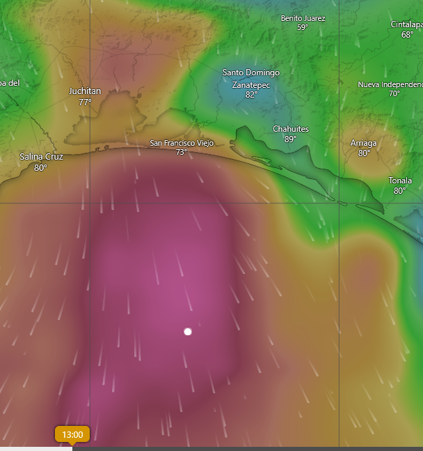 Just after we arrived conditions worsened dramatically