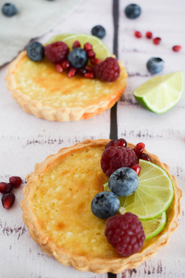 Tartaletas de queso feta y miel