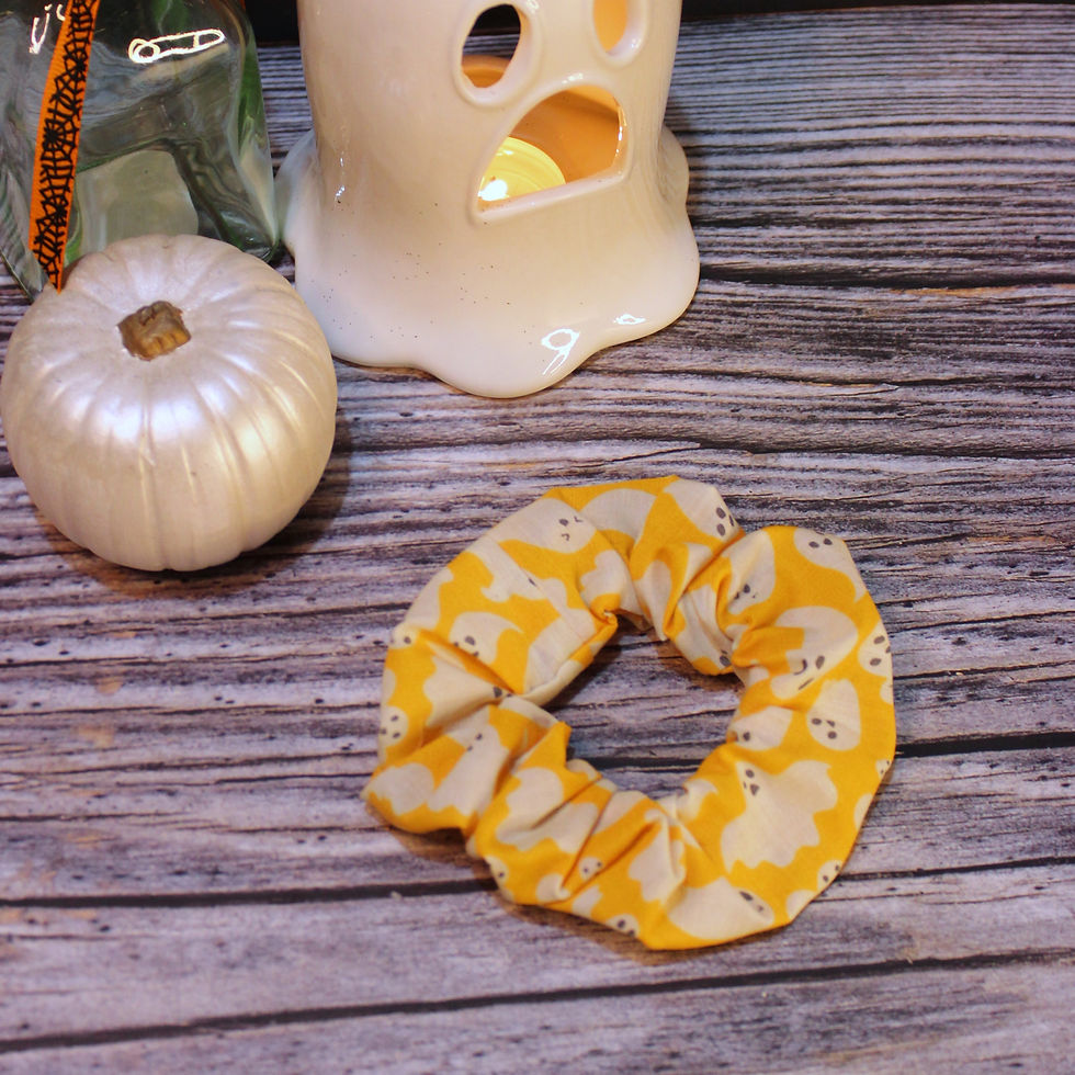 Thumbnail: Orange Ghosties Scrunchie