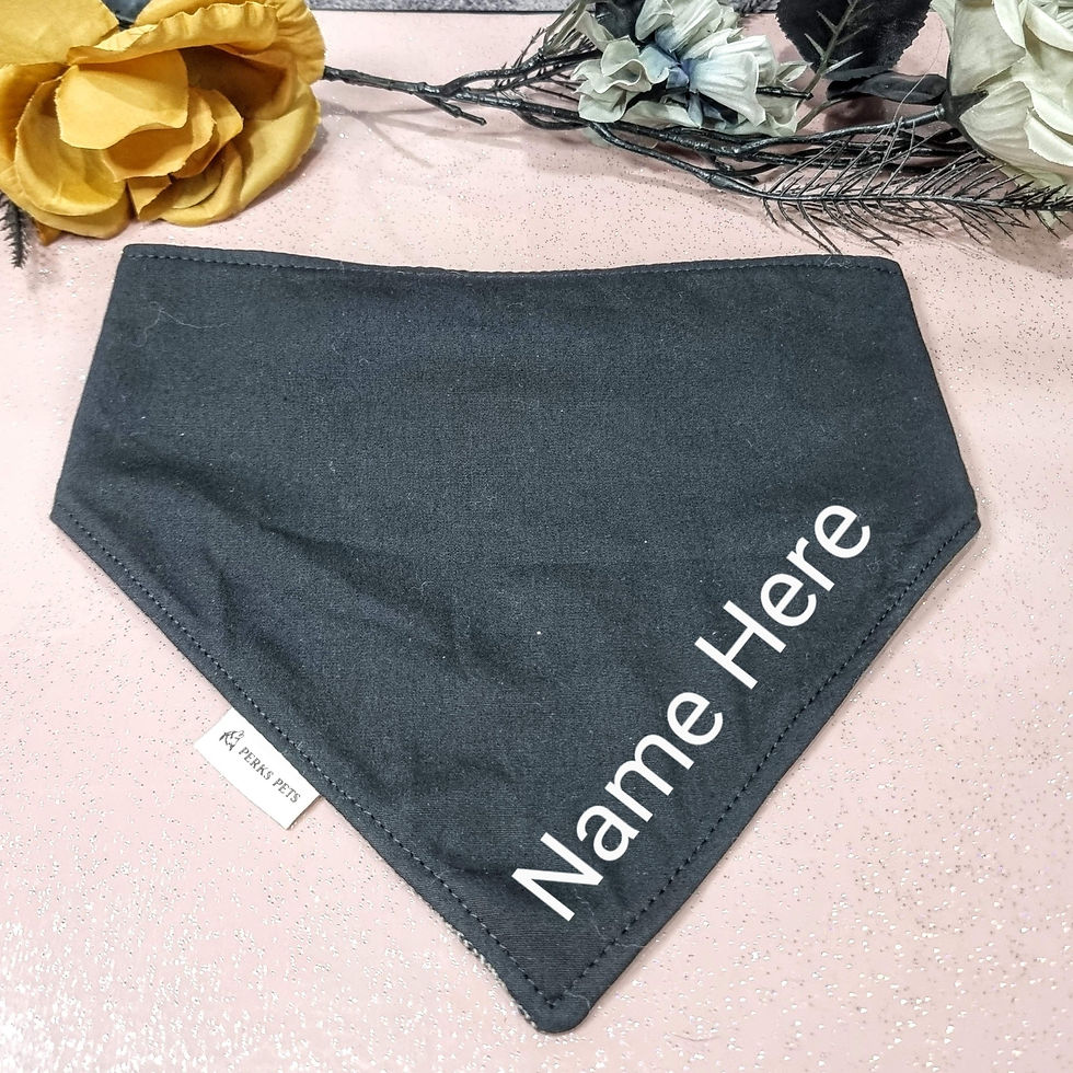 Thumbnail: Black & White Herringbone Tweed Stretchy Bandana