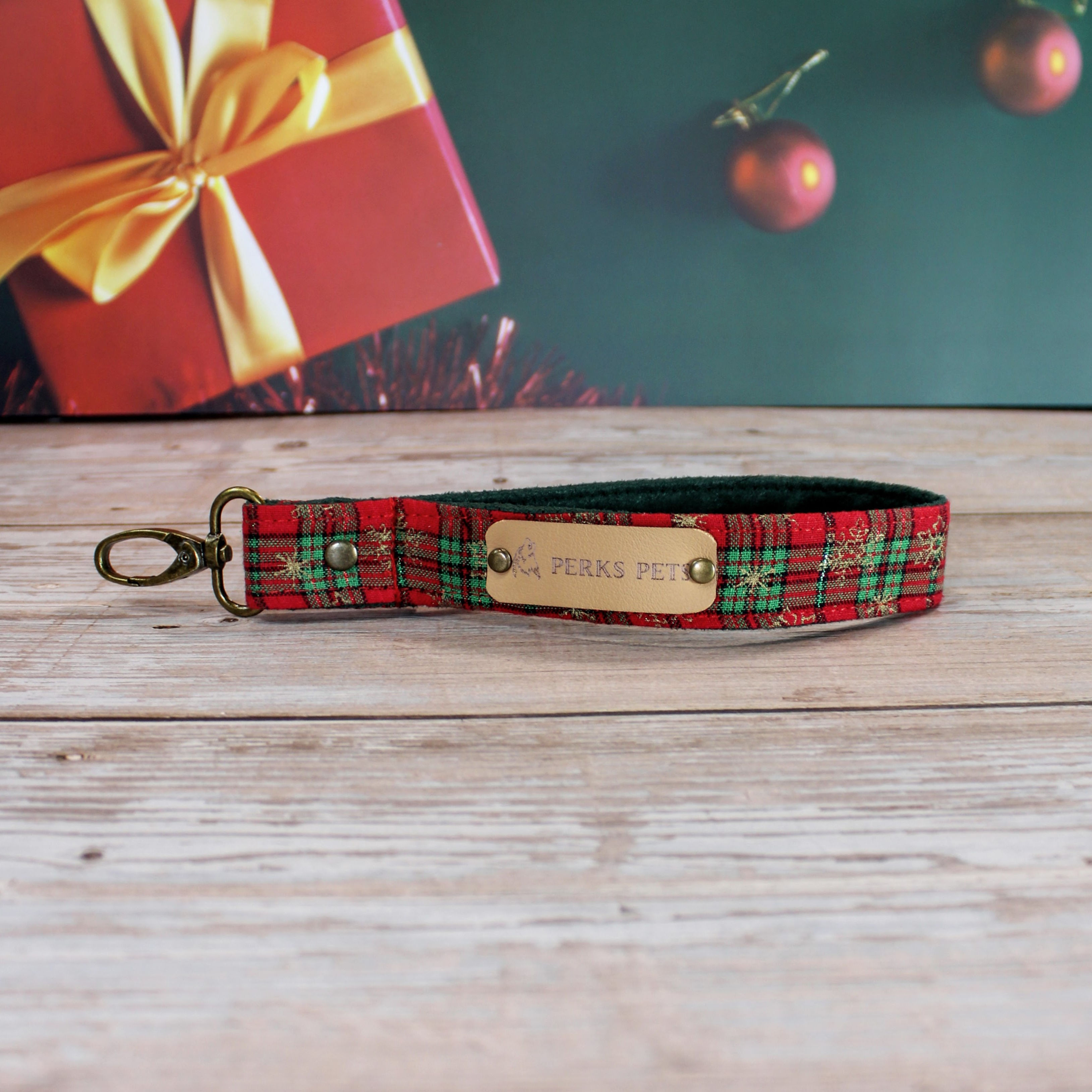 Festive Tartan Red Wristlet
