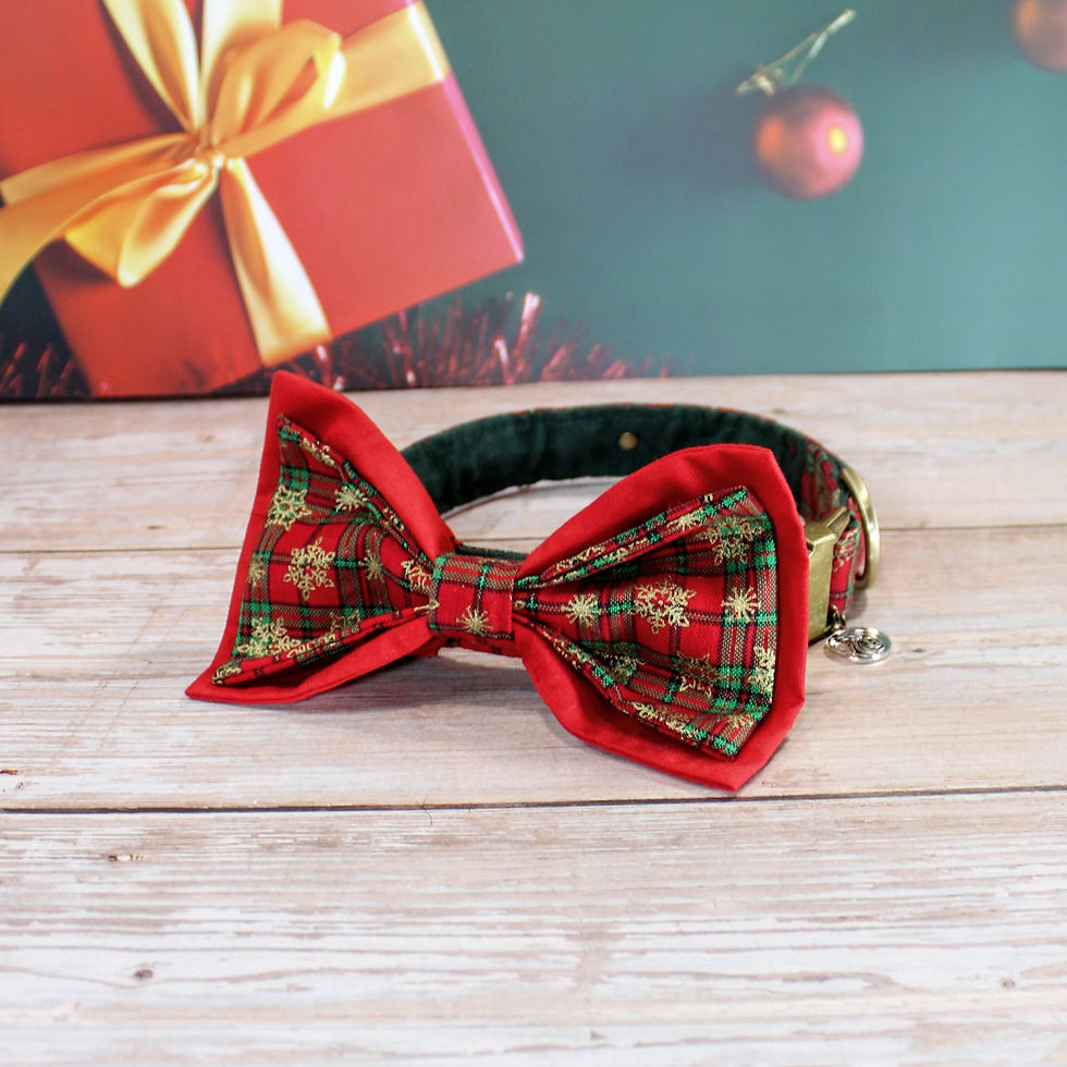 Thumbnail: Festive Tartan Red Bow