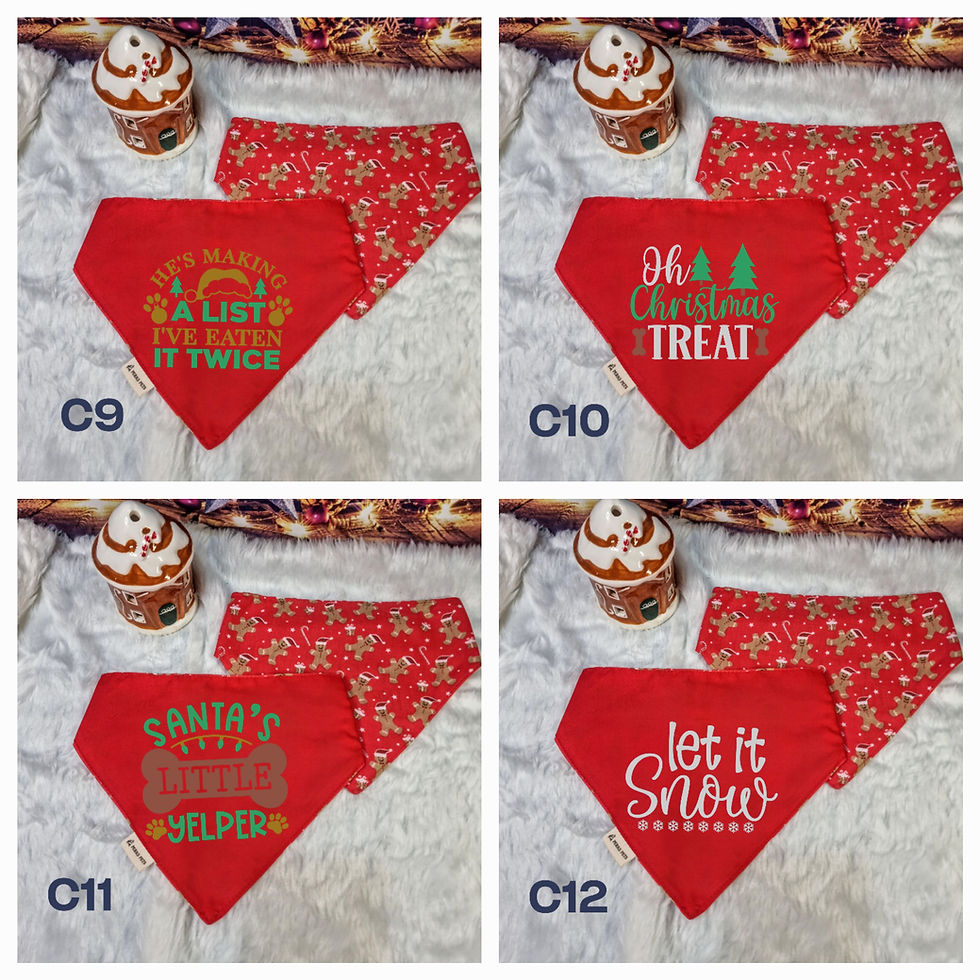 Thumbnail: Gingerbread Santas Stretchy Bandana