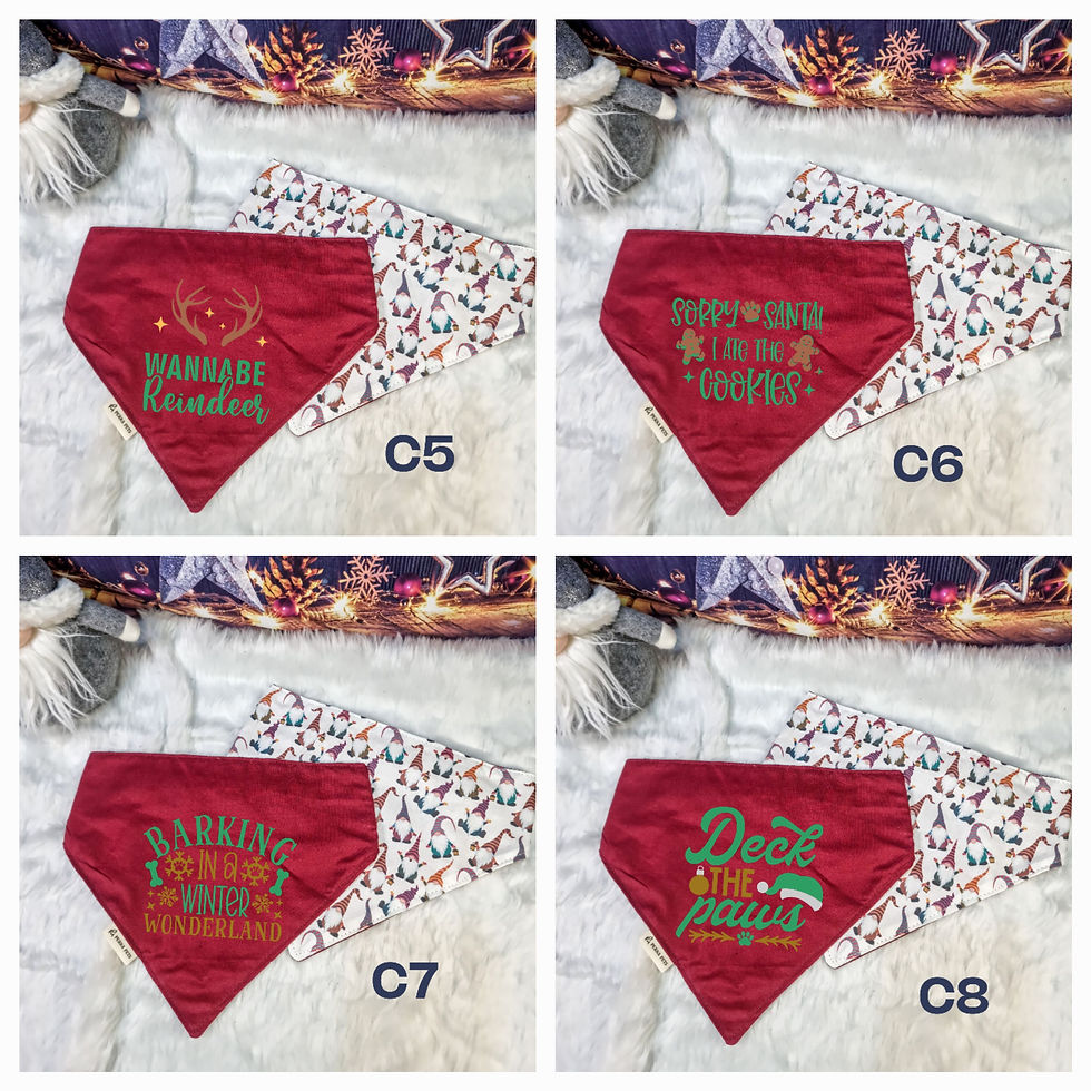 Thumbnail: Santa Gnomies Stretchy Bandana