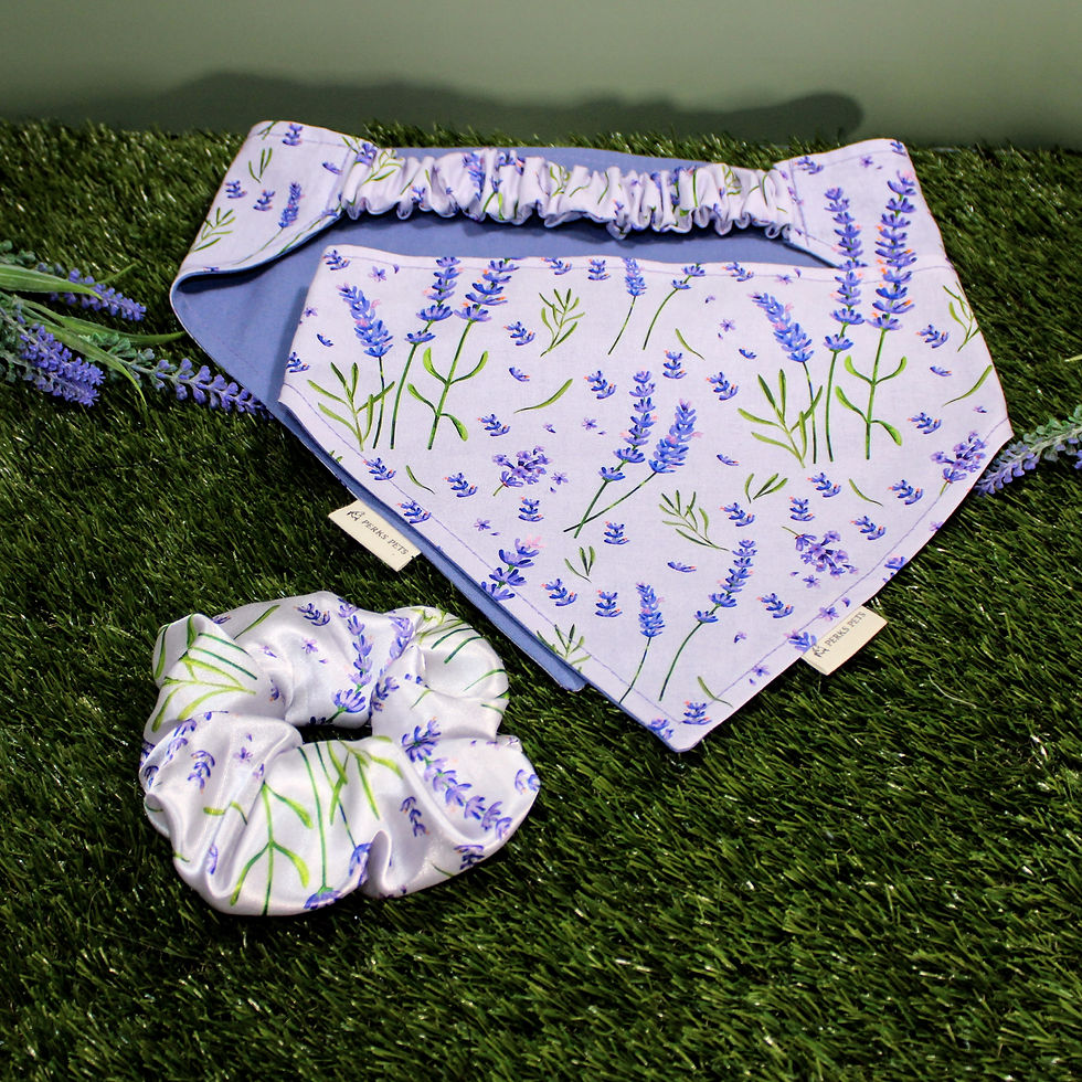 Thumbnail: Lavender Sprigs Scrunchie
