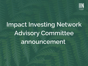 Impact Investing Network Advisory Committee announcement