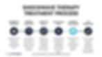 Shockwave Therapy Treatment Process with icons and text on session details, comfort, and no downtime