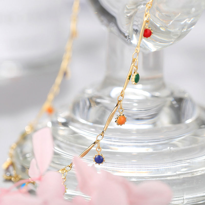 Thumbnail: Elegant Multi-Colour Crystal Choker Necklace for Women