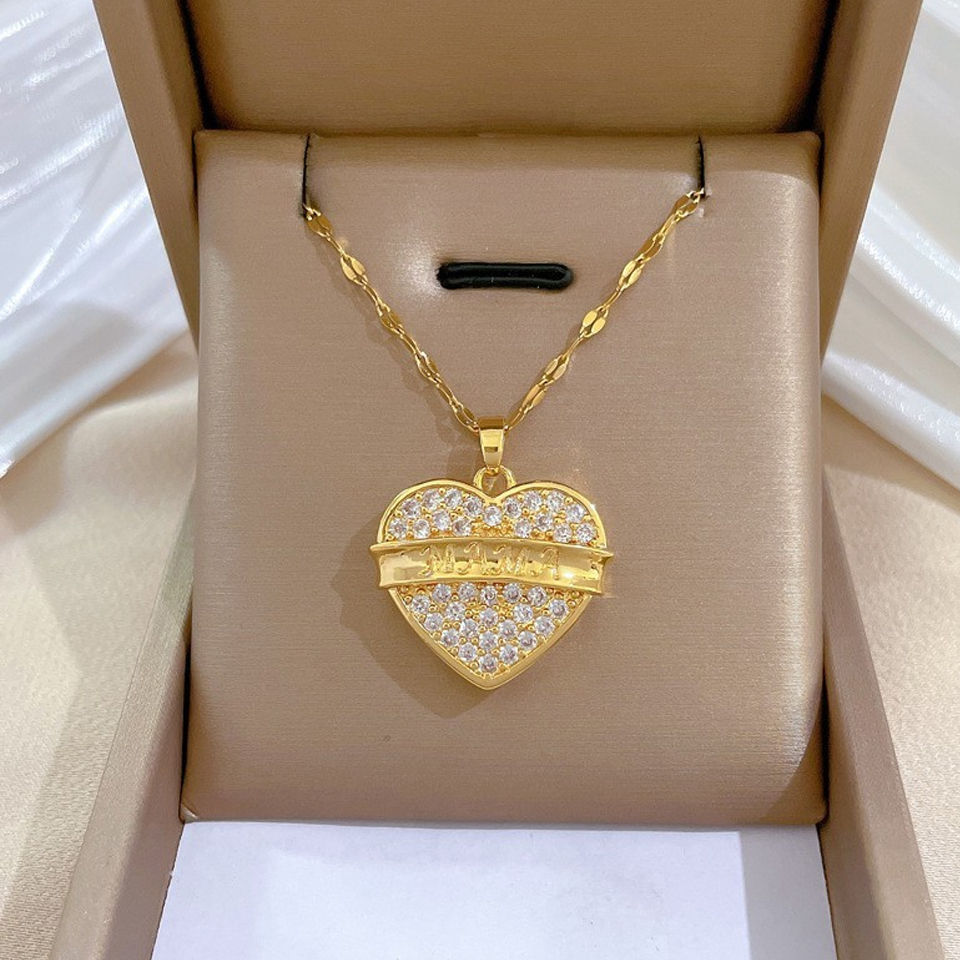 Miniatura: Romantic Heart Zircon Necklace