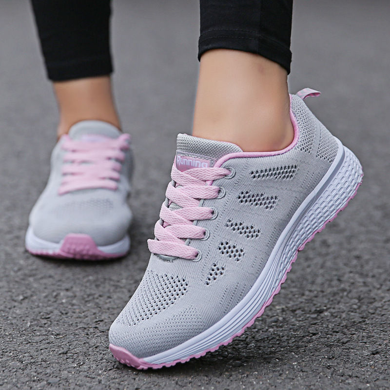 Thumbnail: Women's Breathable Mesh Trainers – Lightweight Casual Walking & Gym Sneakers