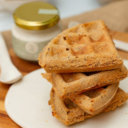 Waffle salgado PROTÉICO e LOWCARB Padoca do Bem