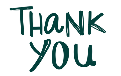 The words THANK YOU