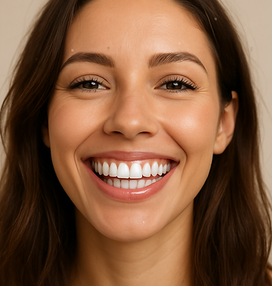 image of someone smiling after dental procedure in istanbul with istanbul touch