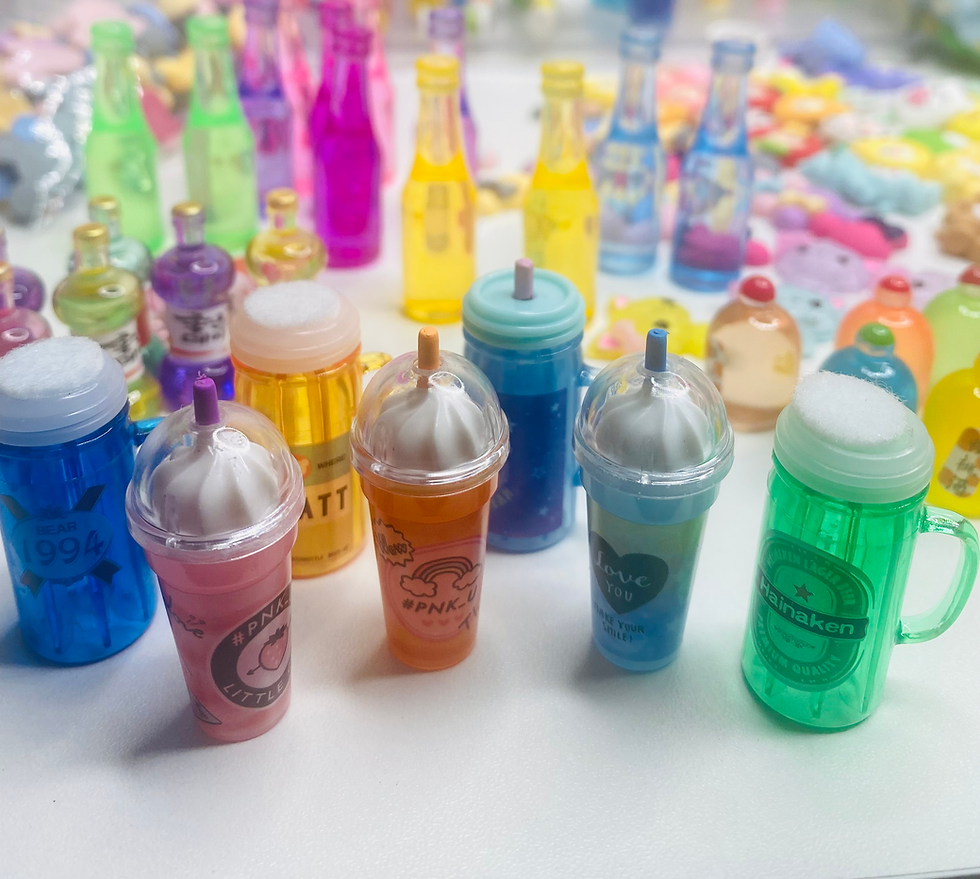 Thumbnail: Mini Drink with Alcohol /pencil toppers  set of 7