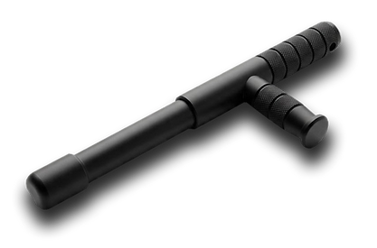 Babytonfa originale in alluminio Ergal 7075 nero agganciato a un mazzo di chiavi, strumento EDC di difesa personale
