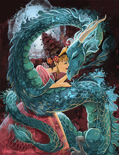 Dragon Princess fantasy art by Traci Van Wagoner