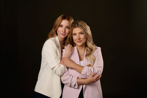 Headshot Portrait of two females