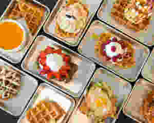 Food truck breakfast menu ideas - waffles