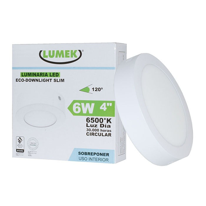 Miniatura: PANEL LED CIRCULAR SOBREPONER 9W LUZ BLANCA 6500K