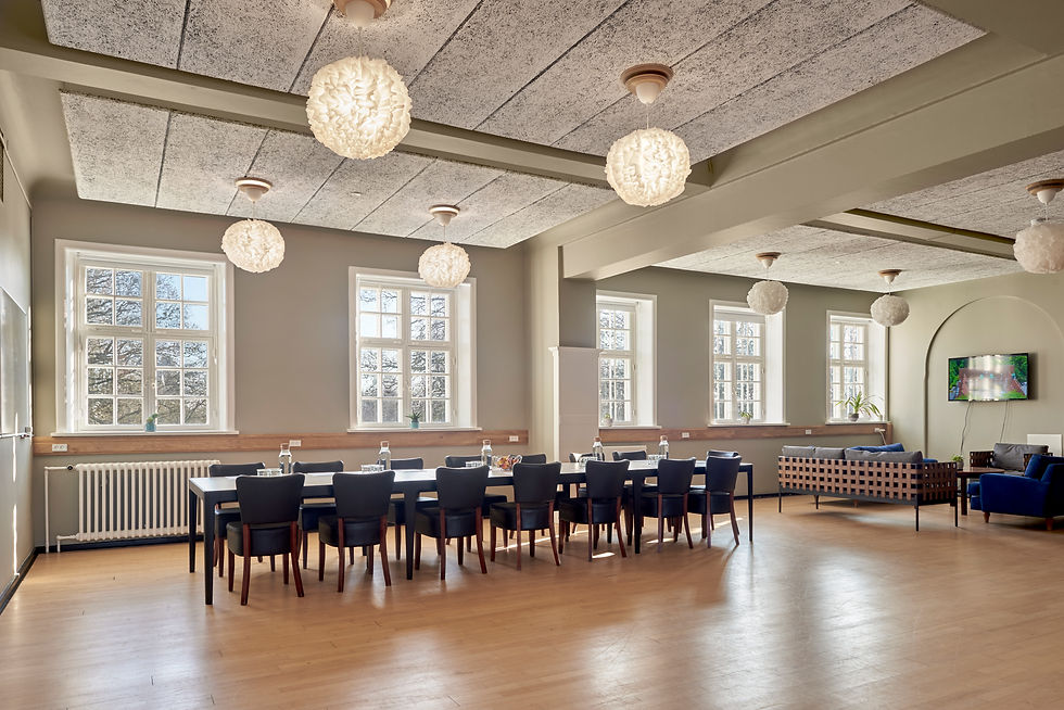 Dansesalen i Anneberg Kulturpark gjort klar til konference