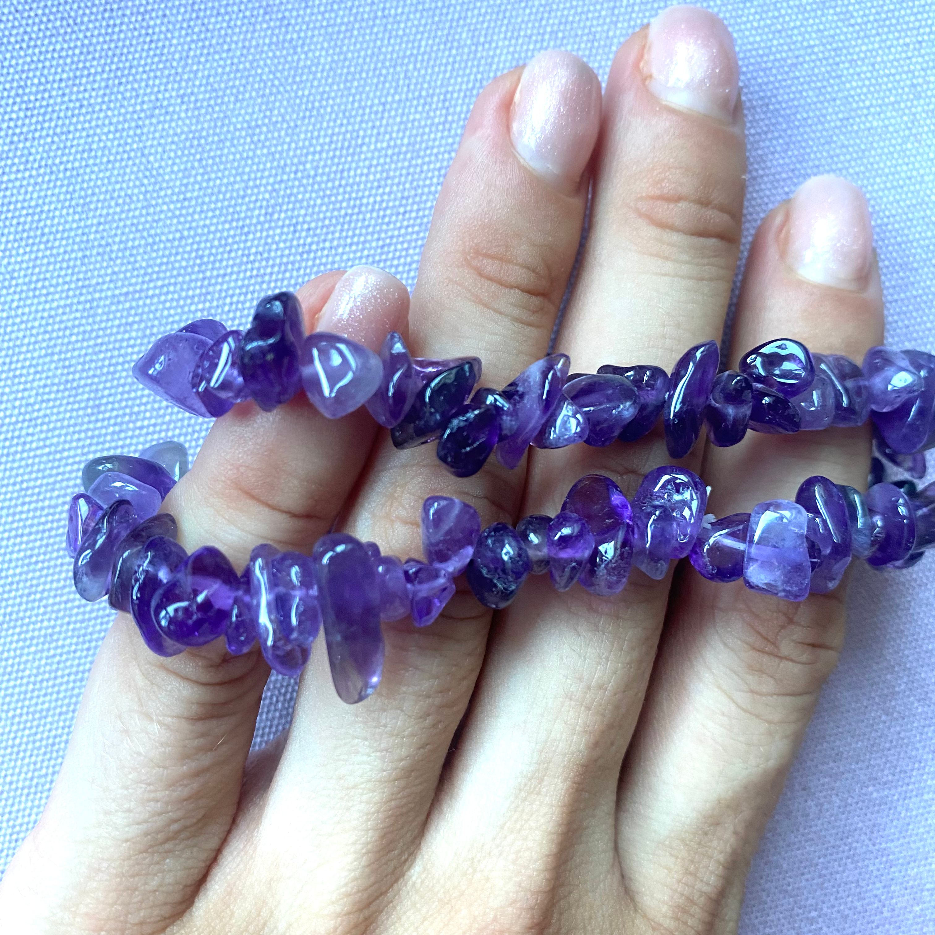 Bracciale chips AMETISTA