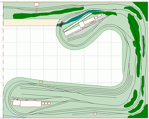 Modern era PA model railroad switching layout RBMN