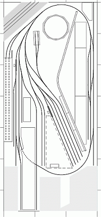 Hollow Core Door N scale switching layout