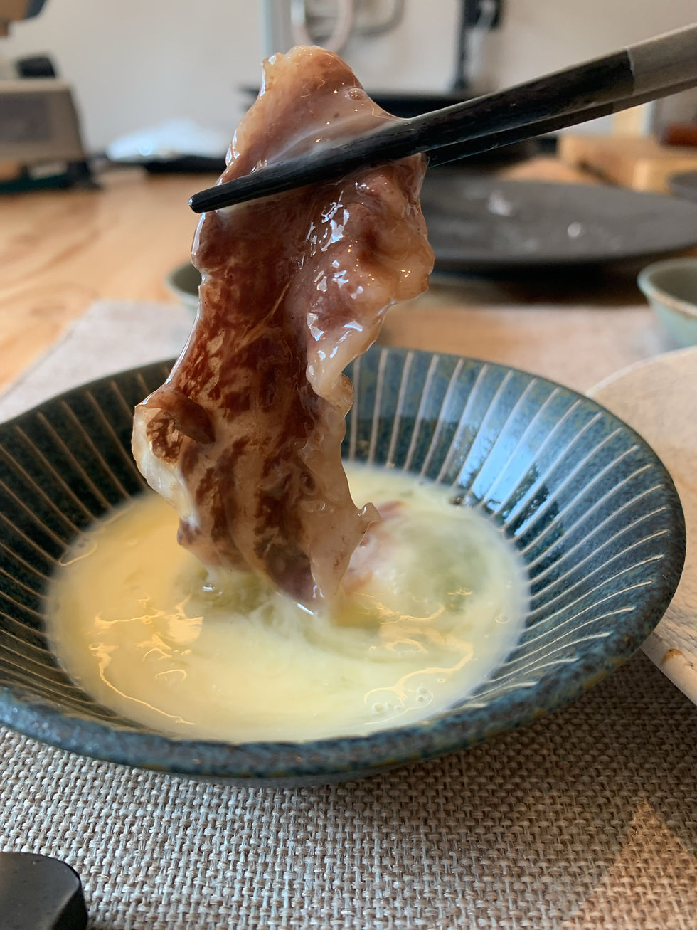 〆すき すき焼きは肉だけ ポロシリ和牛 米艶