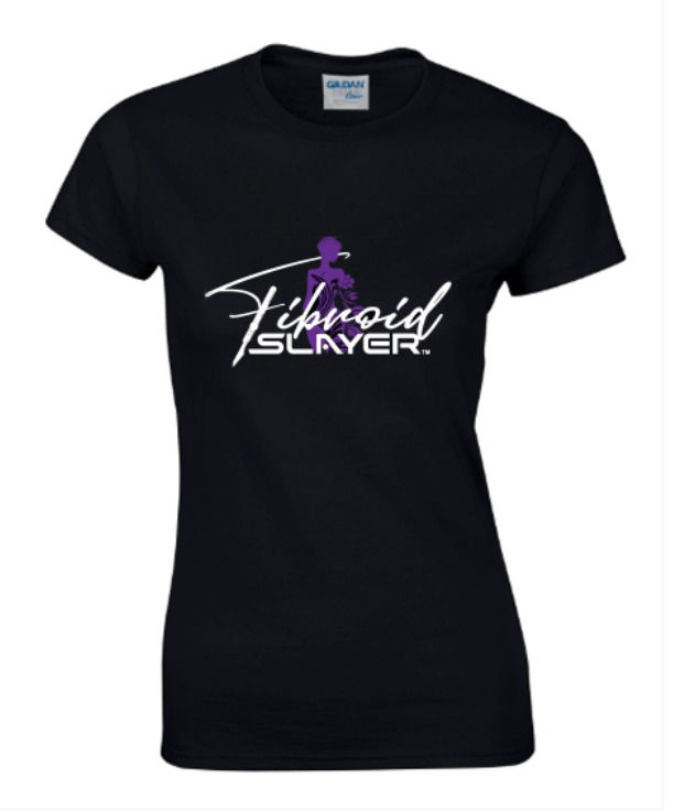 Women’s “Fibroid Slayer” Graphic Tee – Black