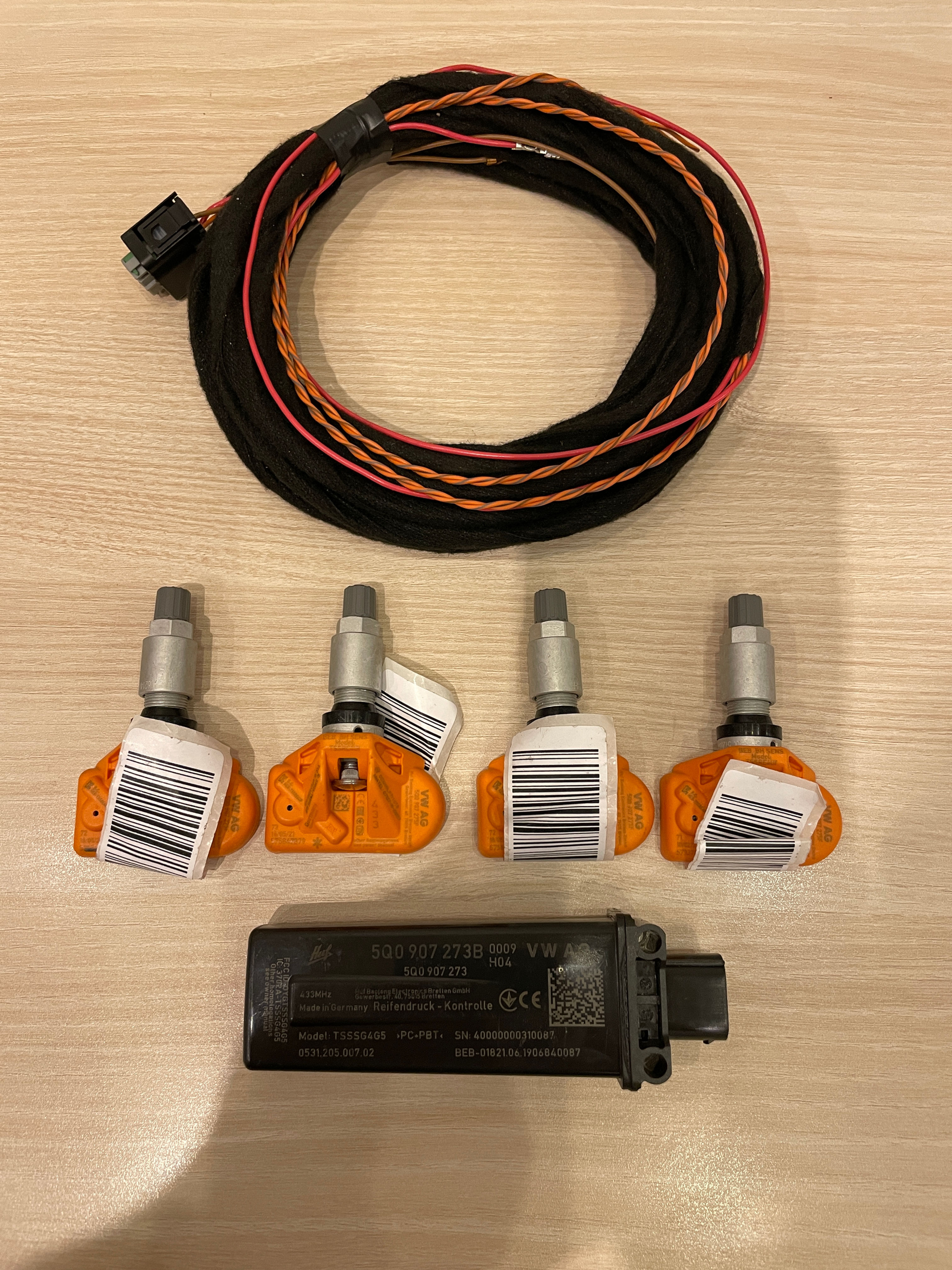 Непосредственная система контроля давления в шинах RDKS для VW/Audi на MQB/ MLB.