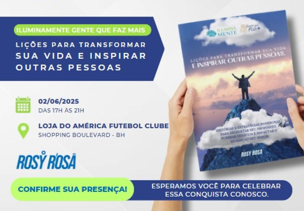 Vem aí o lançamento do 2º livro IluminaMente Gente que Faz Mais!
