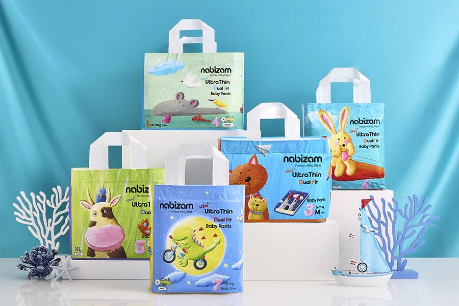 Nabizam range of diapers in Singapore