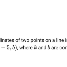 Linear Equation in 2 variables