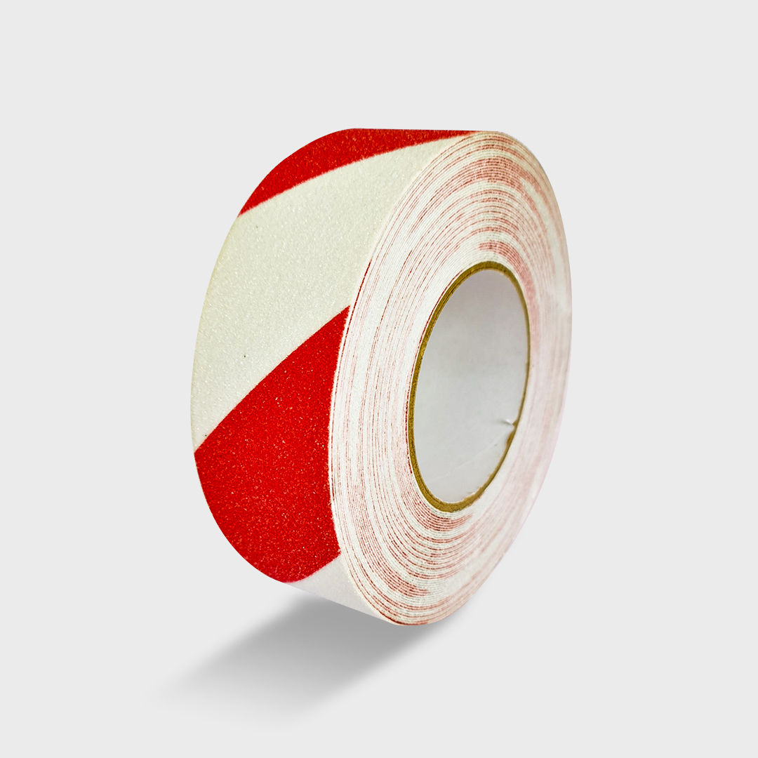 Cinta Antideslizante - Blanco Rojo (5cm x 18mt)