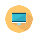 computer screen cartoon icon linking to services menu for robeson county
