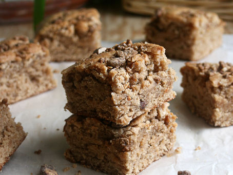 Blondie amandes et caramel