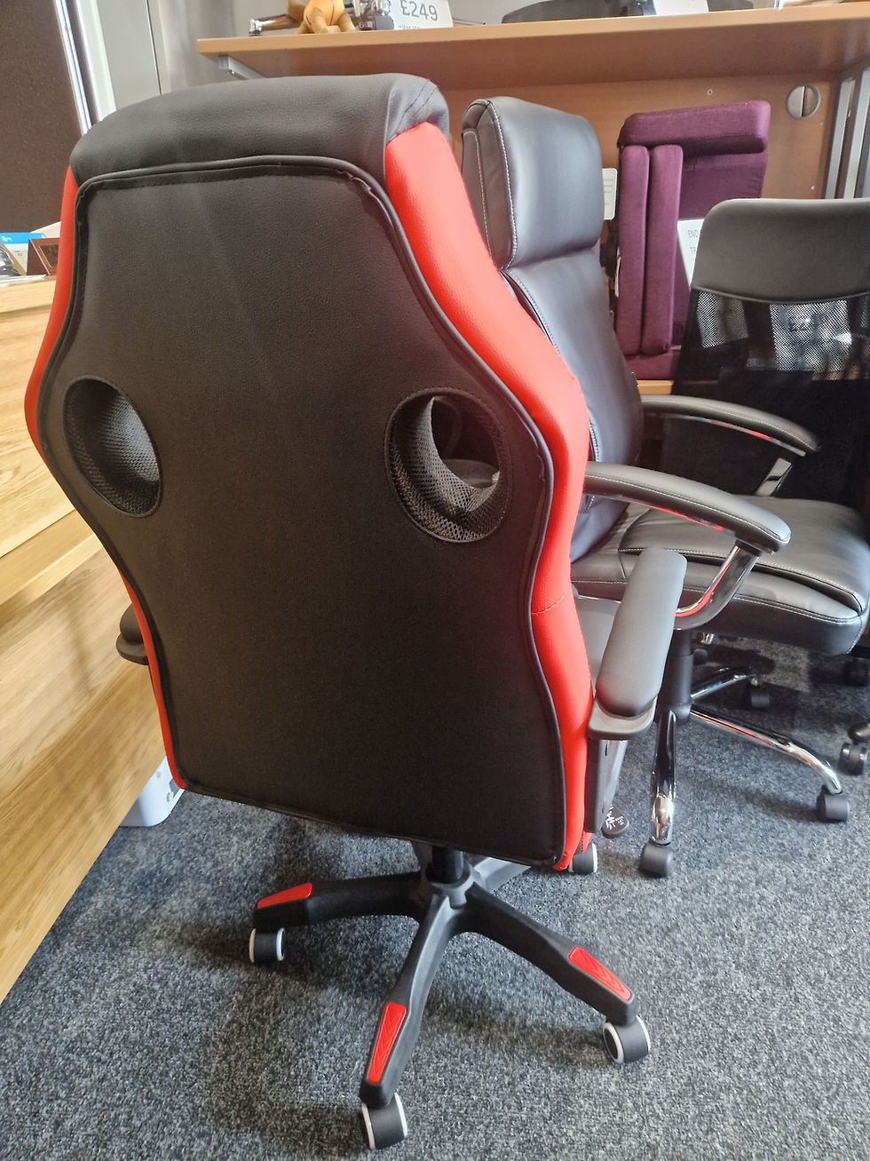 Thumbnail: Clearance Range High Back Gaming Chair - Black/Red