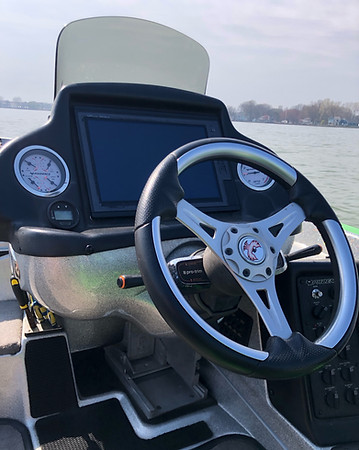 PHX 921 Dashboard Garmin Electronics Bass Fishing Lake Saint Clair Michigan