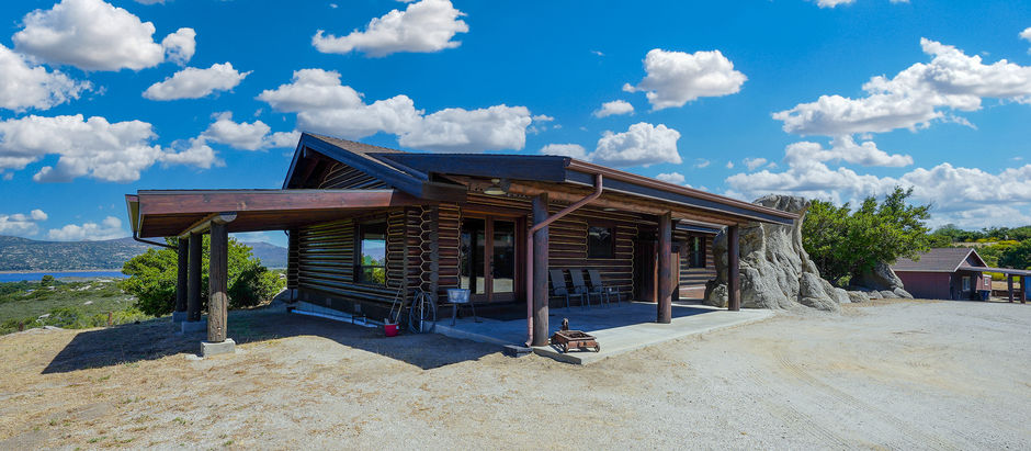 Picture Perfect Campo Log Cabin for Sale | 6.48 AC | Lake Views