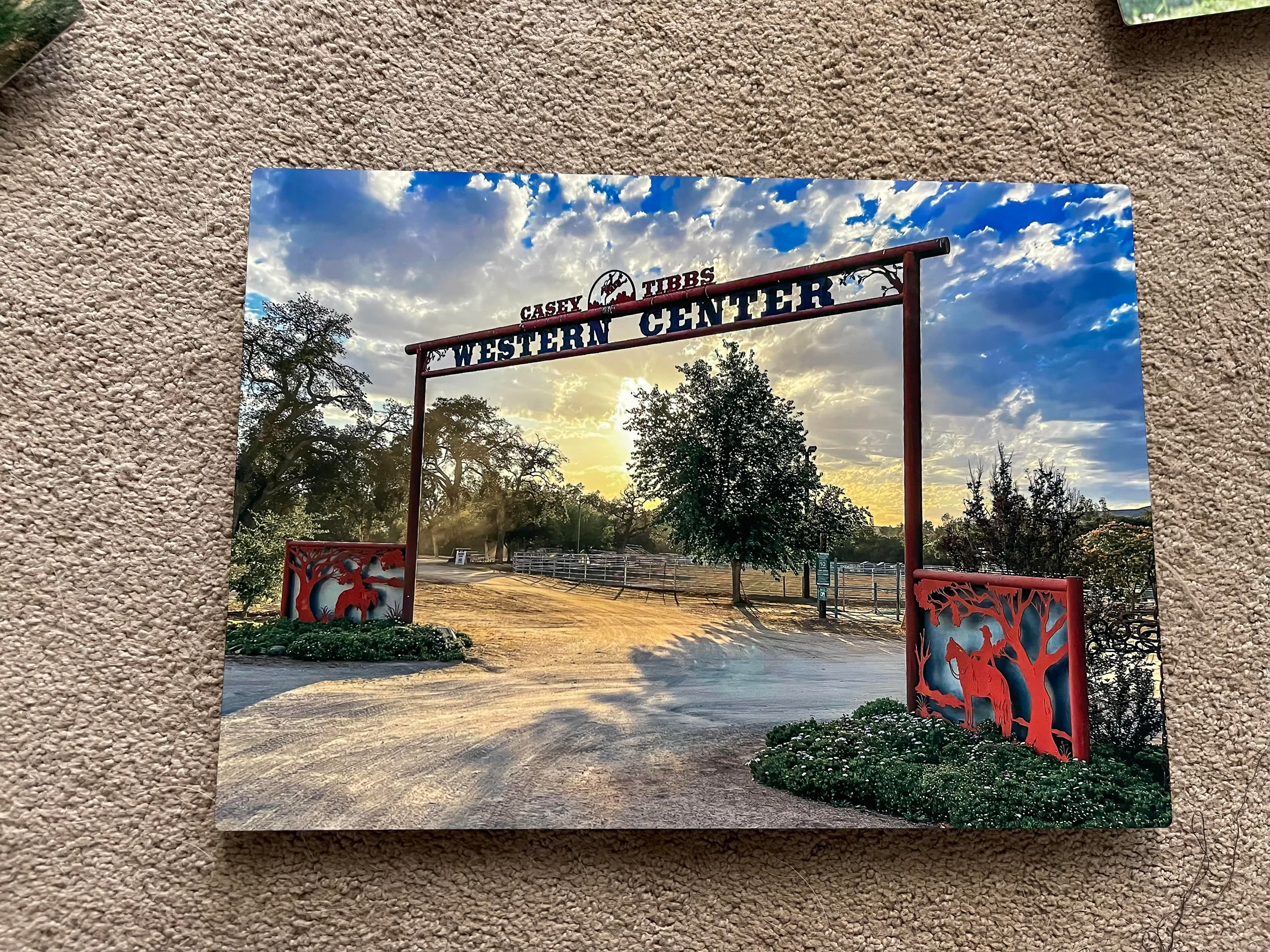 Sunset at Casey Tibbs | Ramona, CA | Metal Print 10x14
