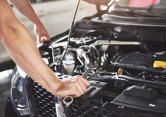 Close up engine work