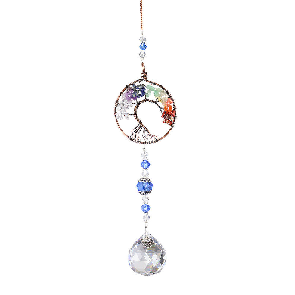 Thumbnail: Crystal Light Catcher Tree of Life Crystal Ornament Rainbow Maker Crystal Prism 