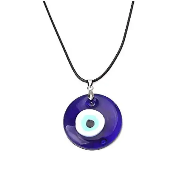 Evil Eye Glass Pendant Necklace