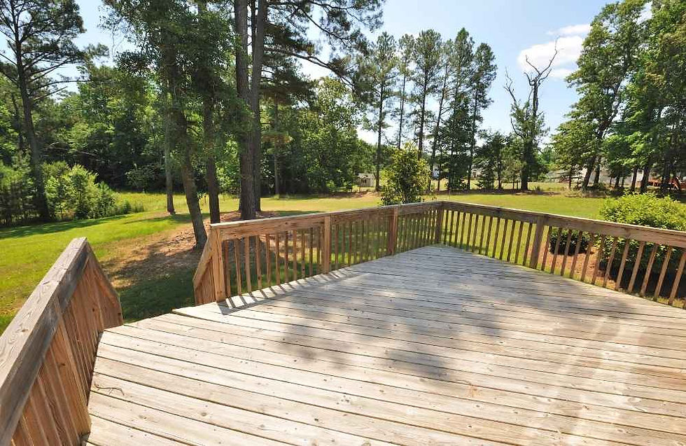 Backyard deck