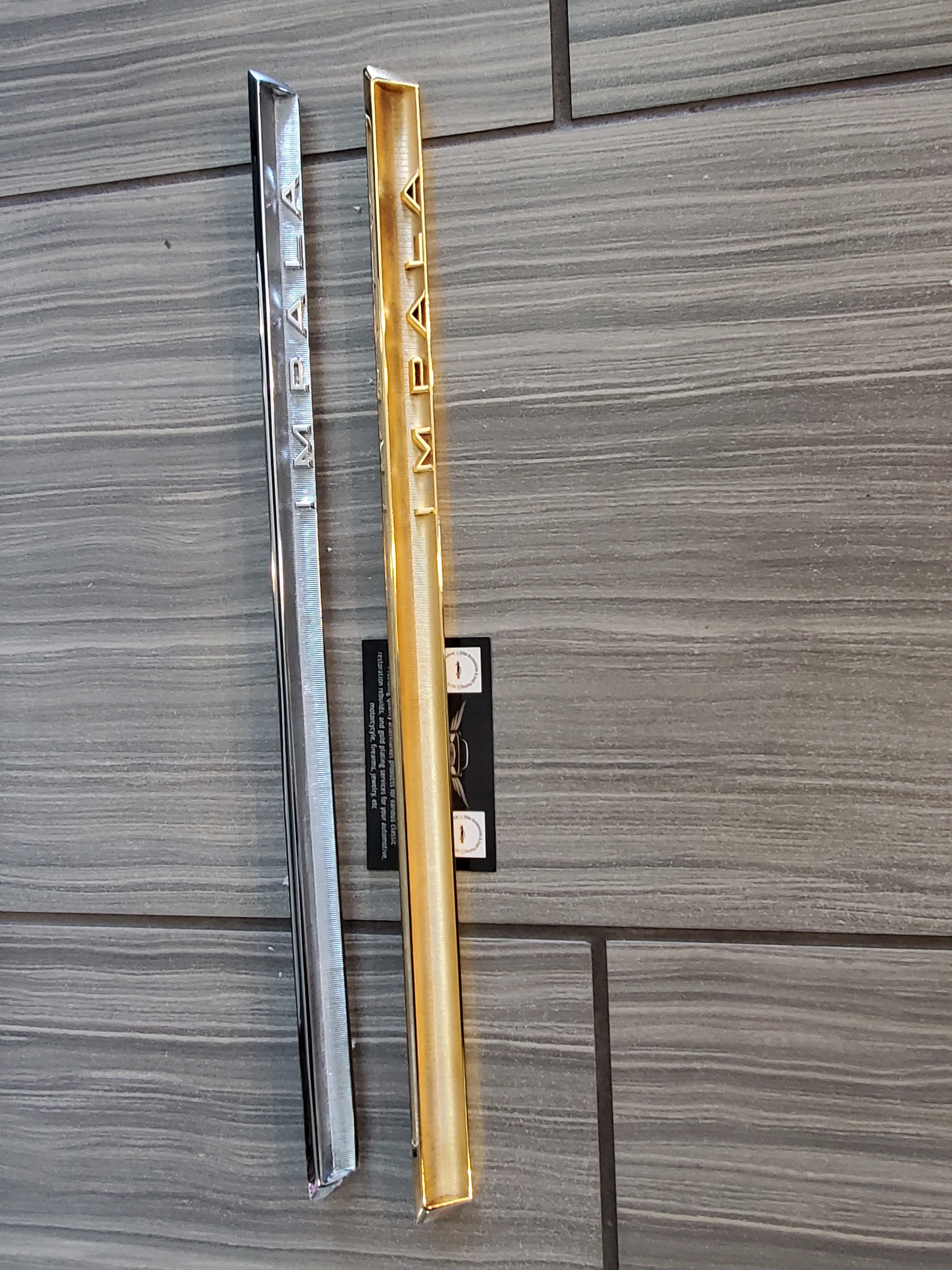 64 Impala 24kt Gold Glove Box Door Emblem